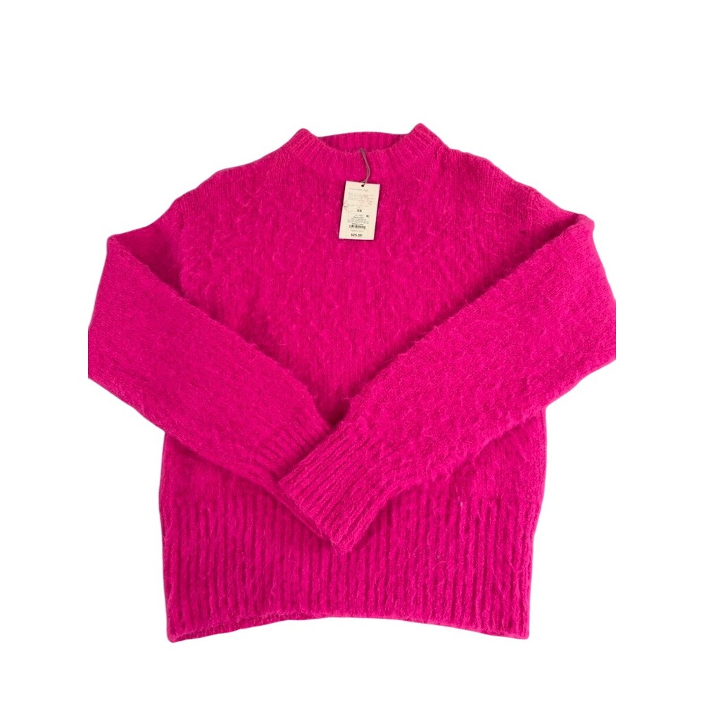 A New Day Womens Pink Fuzzy Knit Crewneck Sweater XS New With Tags 1164